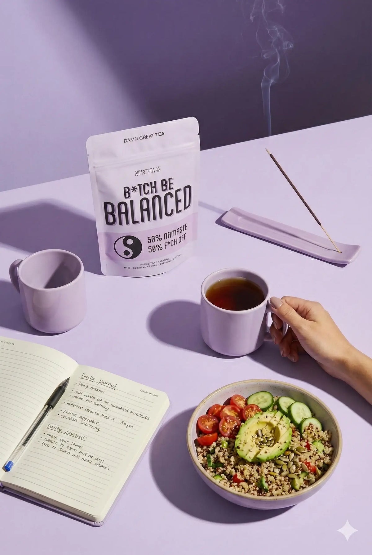 B*tch, Be Balanced Green tea, 20 Servings
