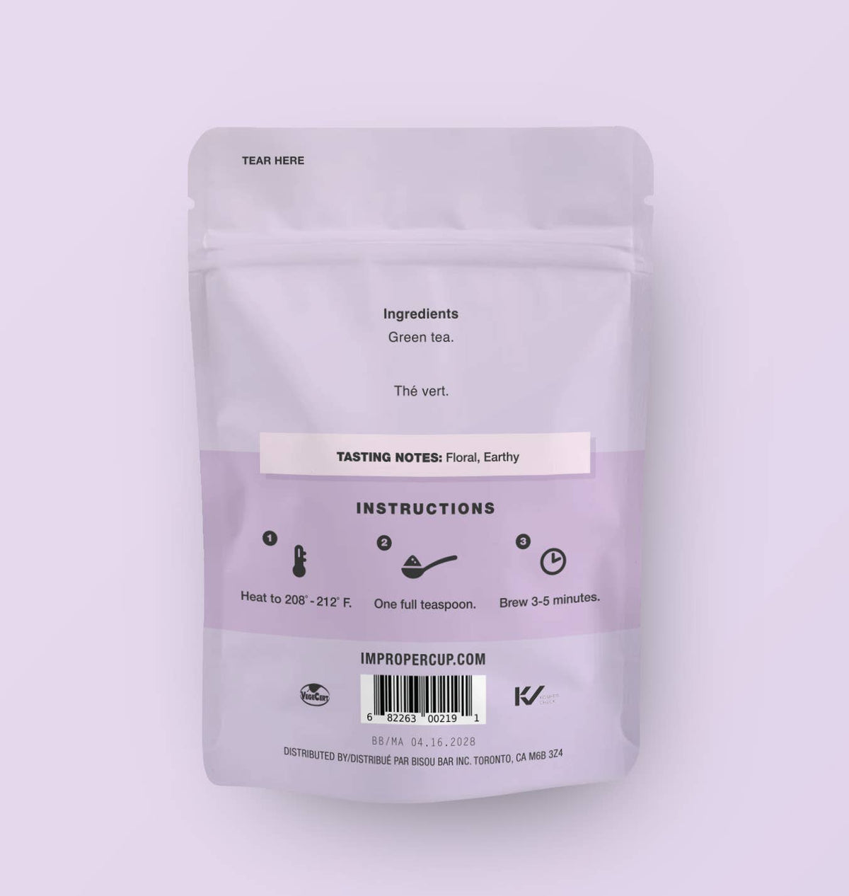 B*tch, Be Balanced Green tea, 20 Servings