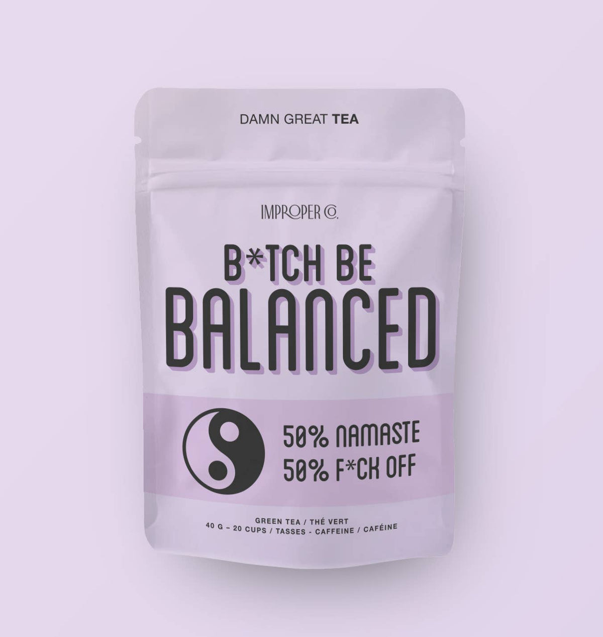 B*tch, Be Balanced Green tea, 20 Servings